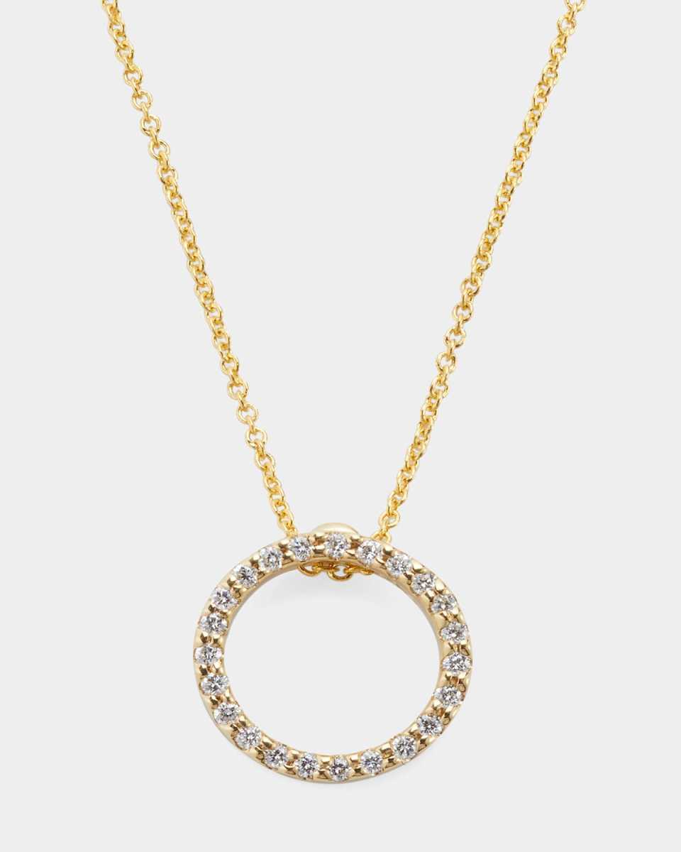 Tiny Treasure Circle of Life Necklace with Diamonds